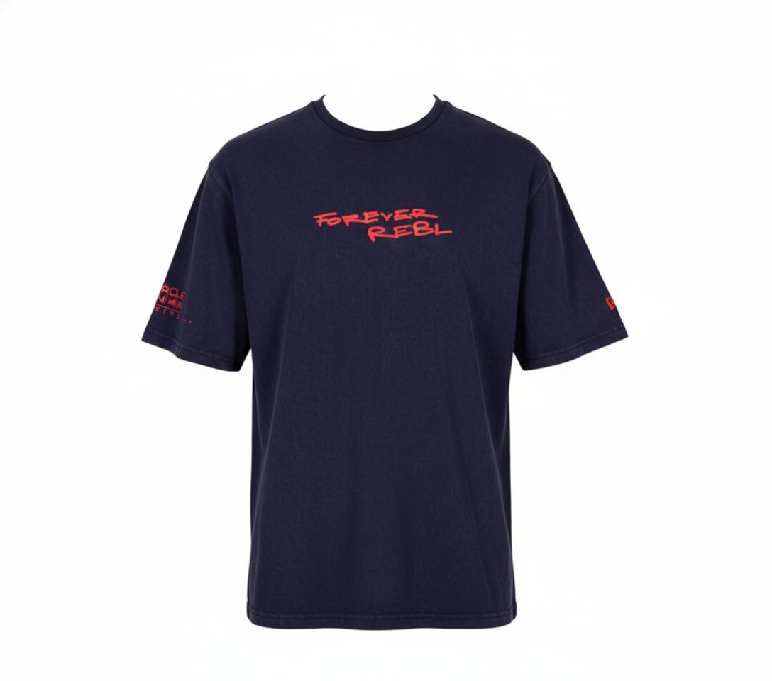 Red Bull Racing Men's Back Graphic Oversized T-Shirt Night Sky 2025-Fanwear