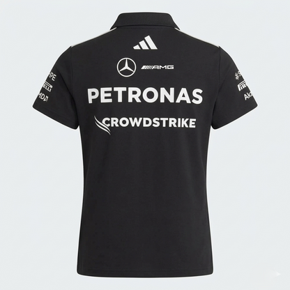 Mercedes-AMG Petronas Formula 1 Team Men's Polo Shirt Black/White 2026 - RP Teamwear