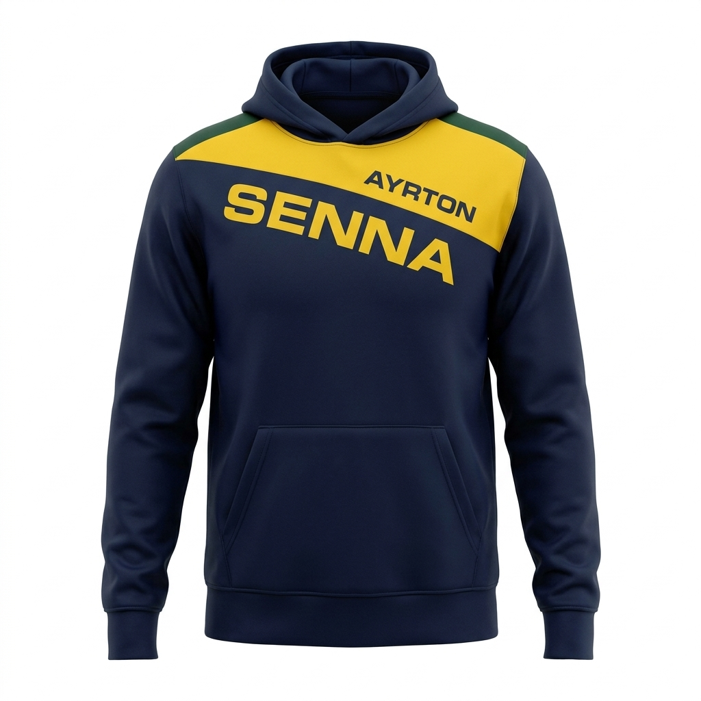 Ayrton Senna Hoodie Racing Multicolor 2019