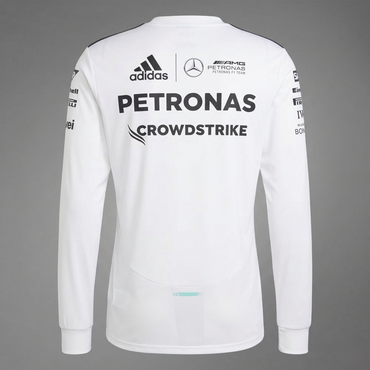 Mercedes-AMG Petronas Formula 1 Team Men's Driver Jersey Long Sleeve White 2026 - Fanwear