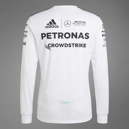 Mercedes-AMG Petronas Formula 1 Team Men's Driver Jersey Long Sleeve White 2026 - Fanwear