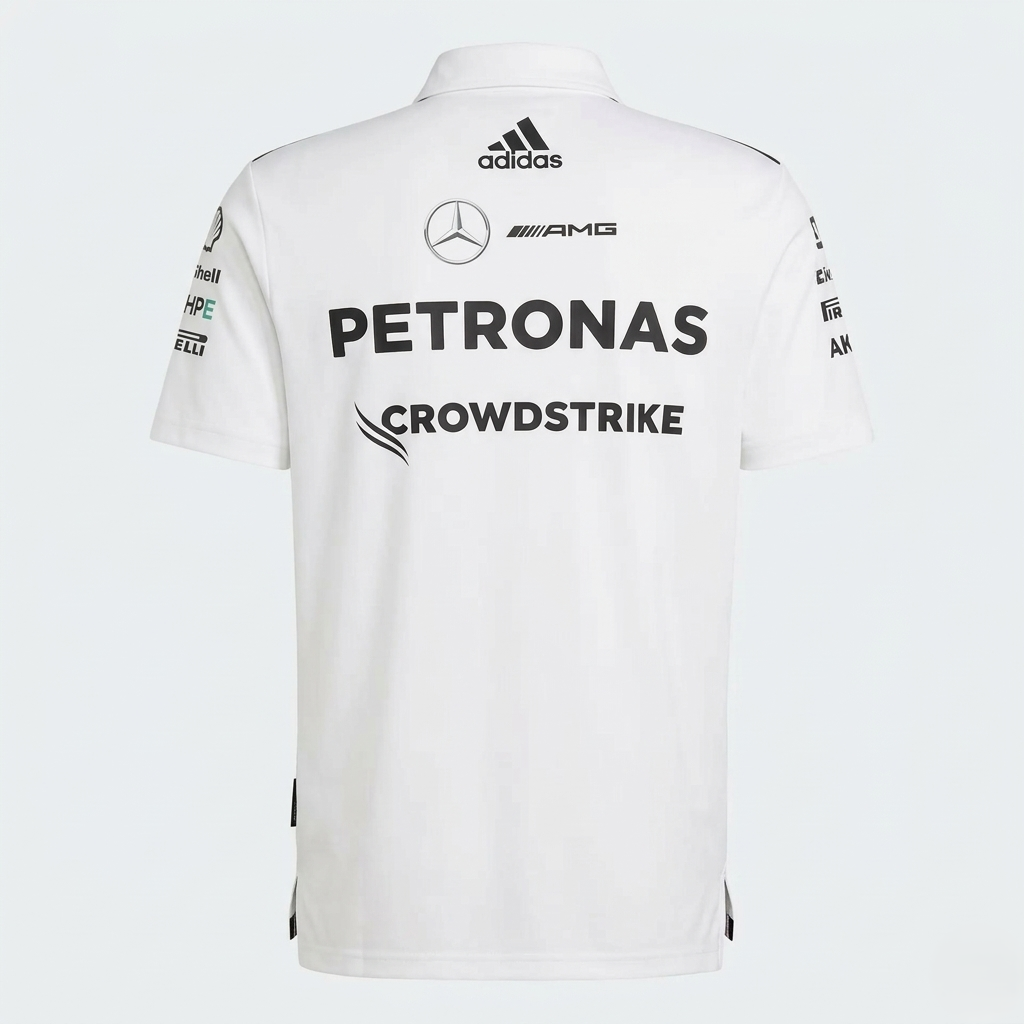 Mercedes-AMG Petronas Formula 1 Team Men's Polo Shirt White 2026 - RP Teamwear
