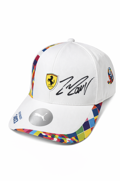 Scuderia Ferrari Special Edition Brazil Cap White 2023 Signed Felipe Massa - Fanwear