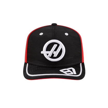Haas F1 oliver Bearman Camo Stretch Snap Black Sca Cap 2025-RP Teamwear