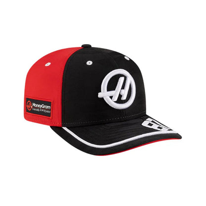 Haas F1 oliver Bearman Camo Stretch Snap Black Sca Cap 2025-RP Teamwear