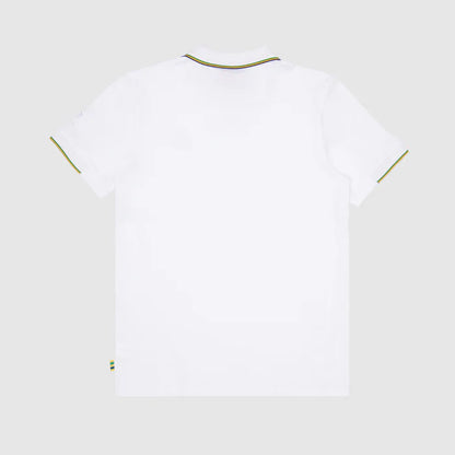 Ayrton Senna Men's Helmet Polo White 2026 - Fanwear