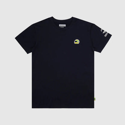 Ayrton Senna Men's Helmet T-shirt Navy 2026 - Fanwear
