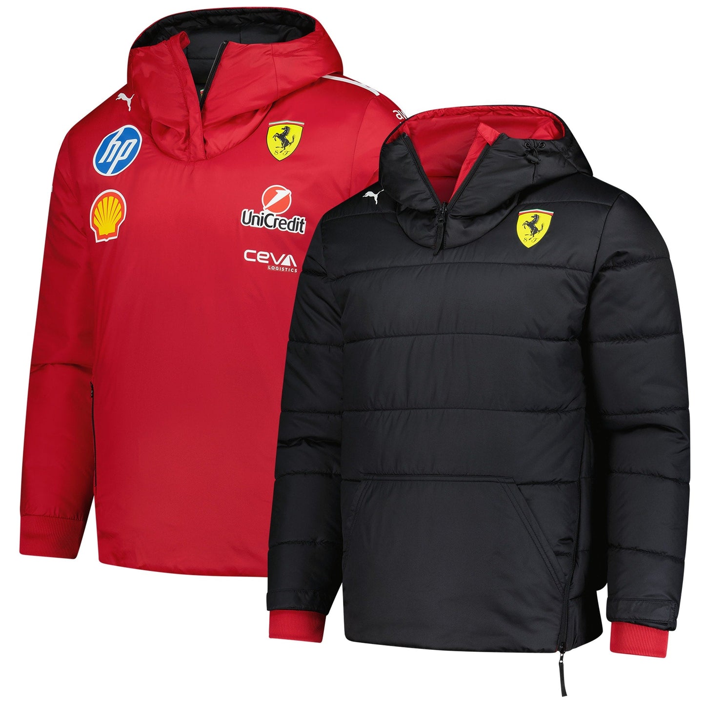 Scuderia Ferrari Men's Team Reversible Jacket Dark Cherry 2025-RP Teamwear