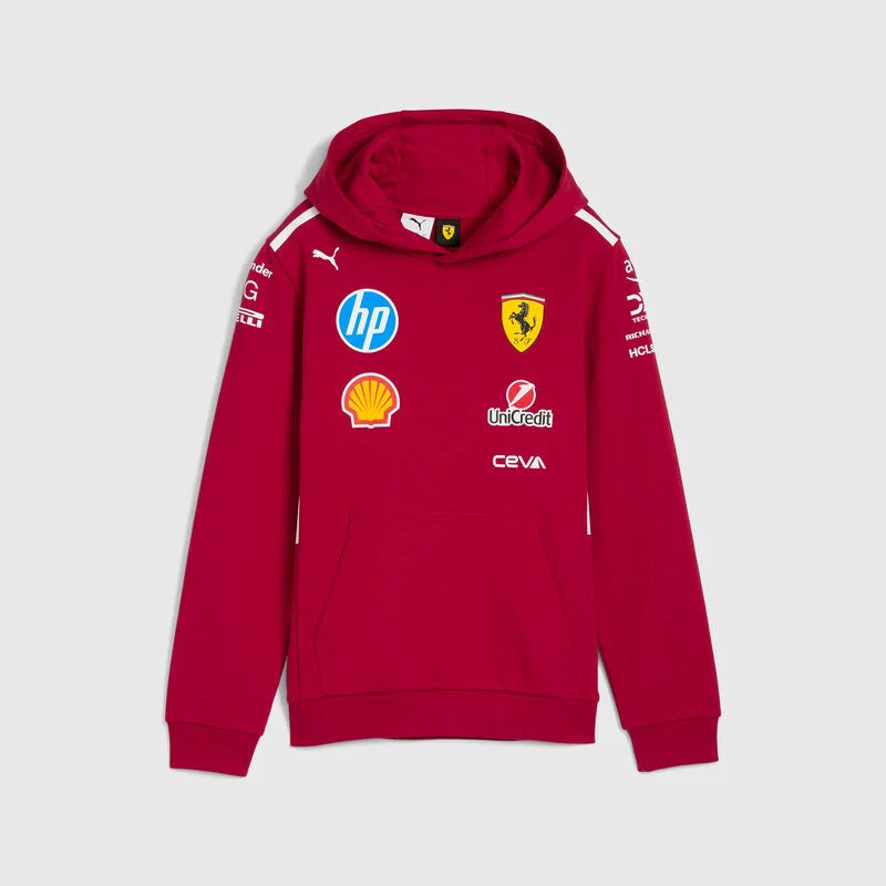 Scuderia Ferrari Men's Team Hoodie Dark Cherry 2025-RP Teamwear