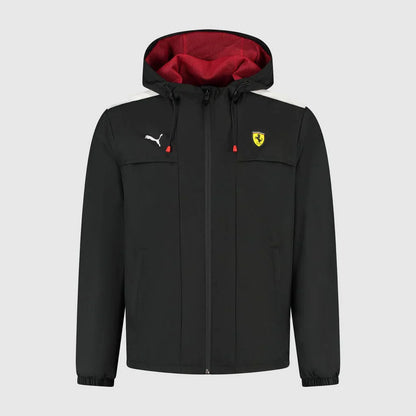 Scuderia Ferrari Rain Jacket Black 2025-Fanwear