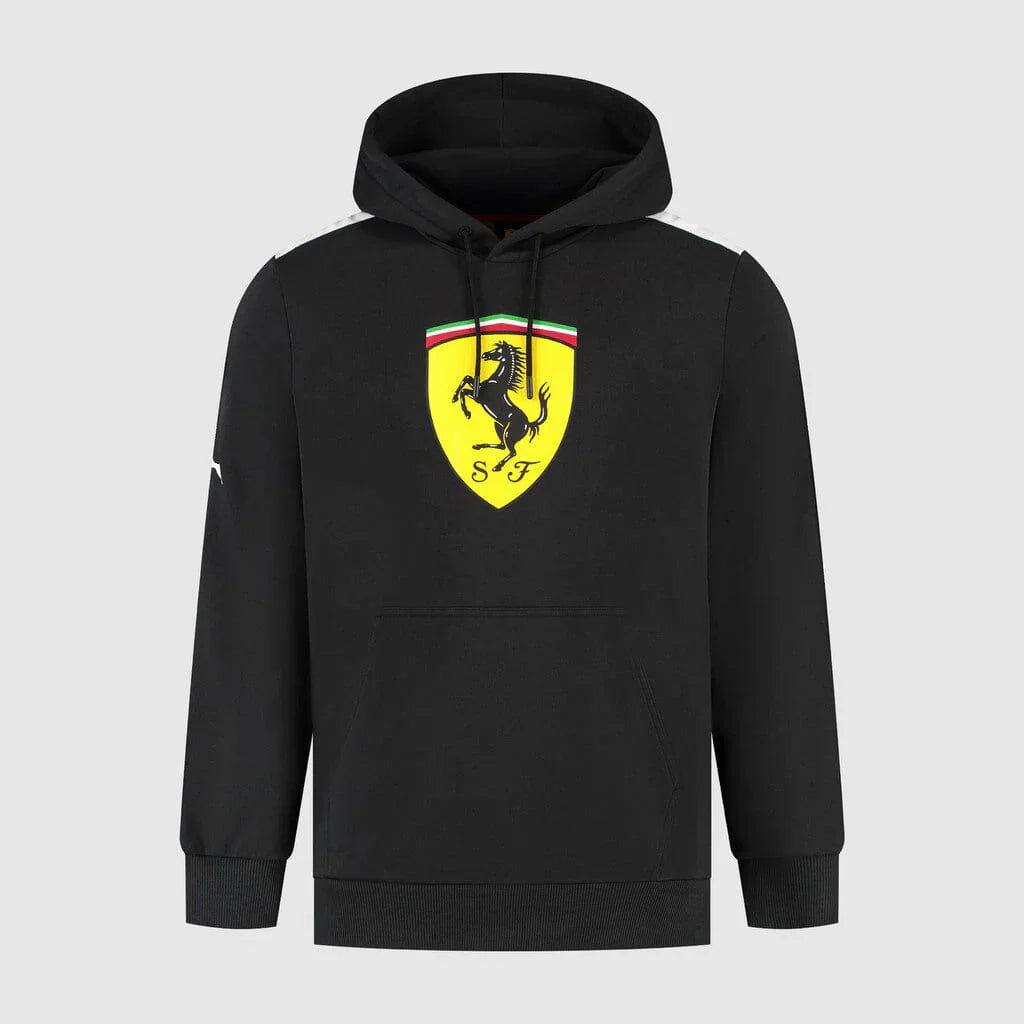 Scuderia Ferrari Kids Large Shield Hoodie Black 2025-Fanwear