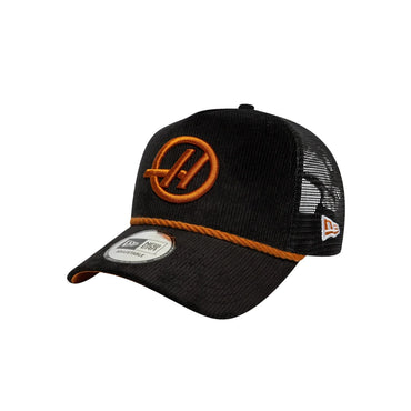 Haas F1 Cord EF Trcuker Cap Black 2025-Fanwear