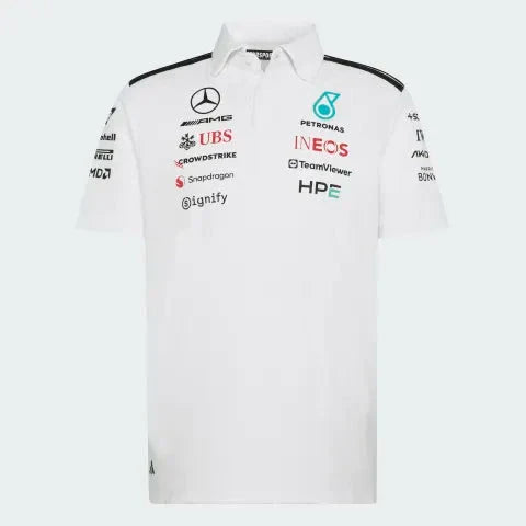 Mercedes-AMG Petronas Formula 1 Team Men's Polo Shirt White 2026 - RP Teamwear