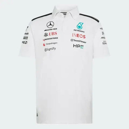 Mercedes-AMG Petronas Formula 1 Team Men's Polo Shirt White 2026 - RP Teamwear