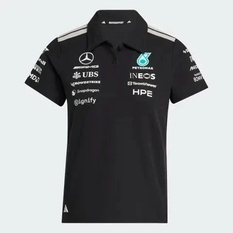 Mercedes-AMG Petronas Formula 1 Team Men's Polo Shirt Black/White 2026 - RP Teamwear