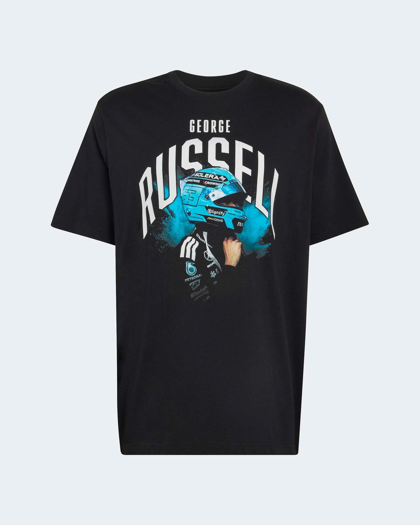 Mercedes-AMG Petronas Formula 1 Team Men's George Russell Graphic T-Shirt Black 2026 - Fanwear