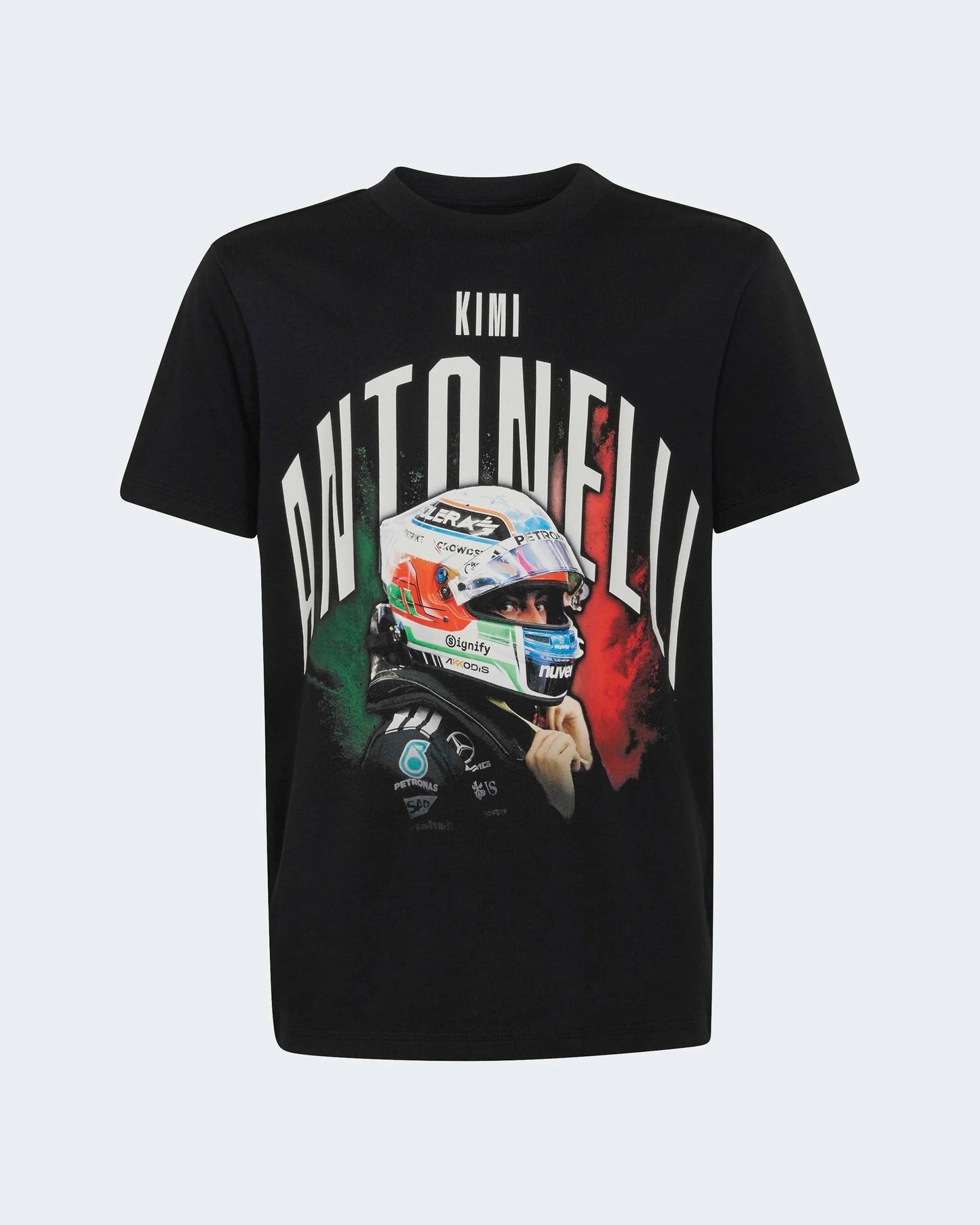 Mercedes-AMG Petronas Formula 1 Team Men's Kimi Antonelli Graphic T-Shirt Black 2026 - Fanwear