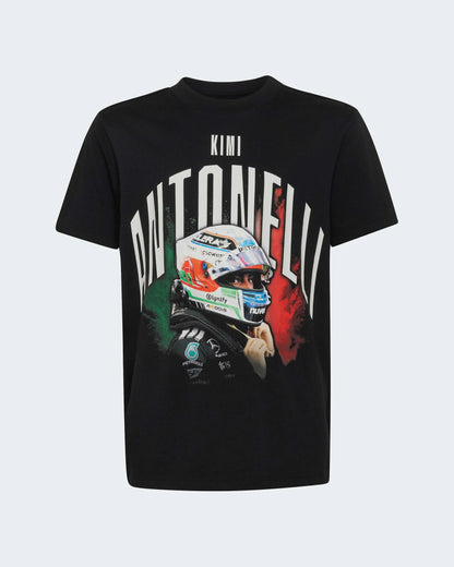Mercedes-AMG Petronas Formula 1 Team Men's Kimi Antonelli Graphic T-Shirt Black 2026 - Fanwear