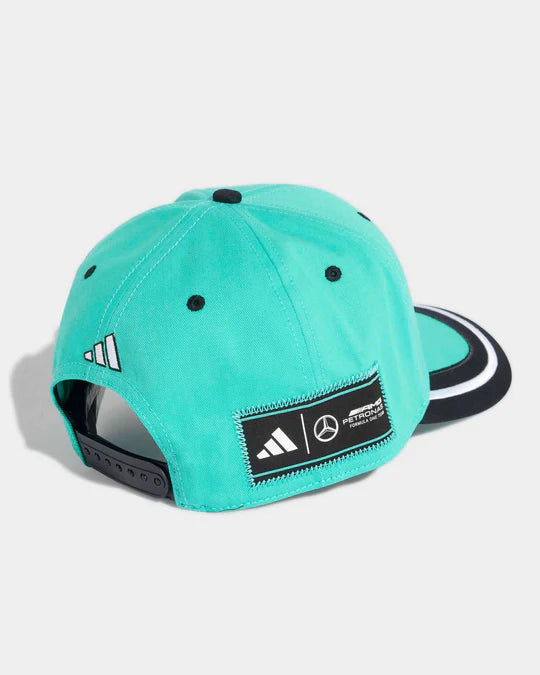 Mercedes F1 Team Las Vegas Snapback Cap Teal 2025 - Fanwear