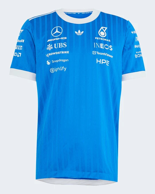 Mercedes-AMG Petronas Men's Team Blue Wonder Authentic Driver Jersey Blue 2026 - RP Teamwear