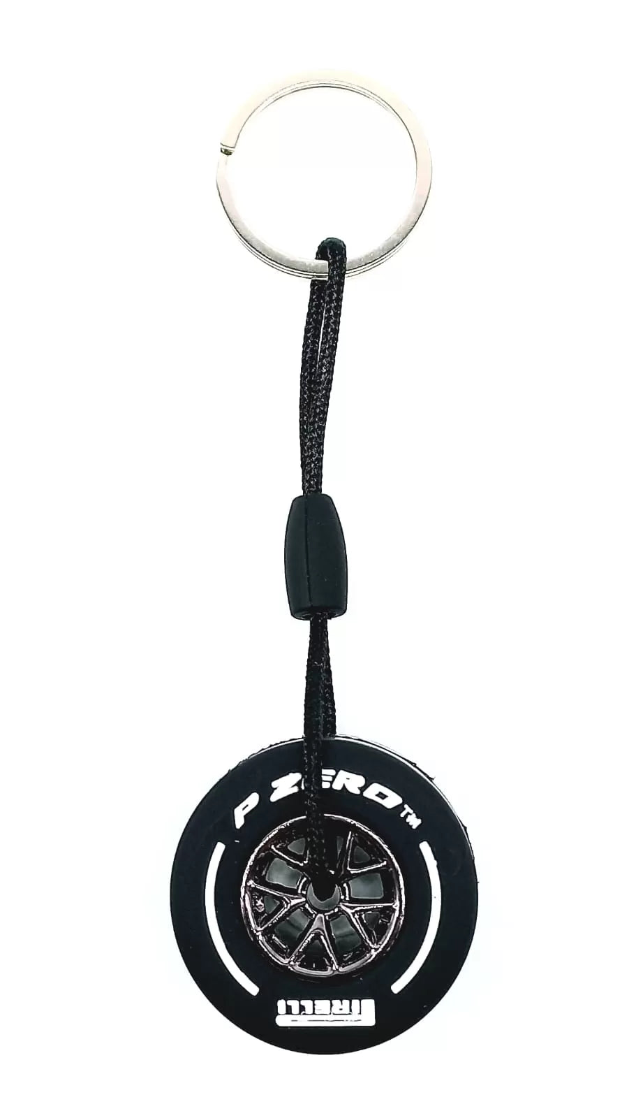 Pirelli Tire White Keyring