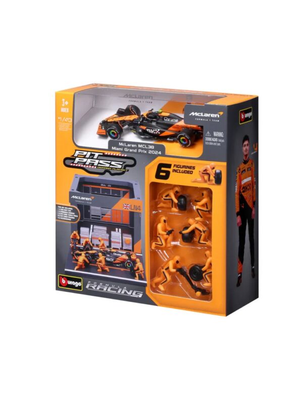 1:43 Scale Model | McLaren MCL38 Lando Norris Pit Pass Set