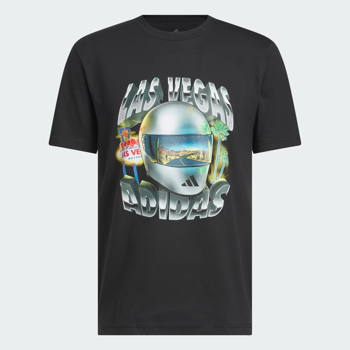 Mercedes Men's Vegas Visor Graphic T-Shirt Black 2025-Fanwear