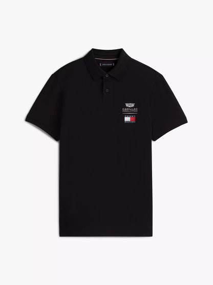 Cadillac F1 Team x Tommy Hilfiger Men's Logo Polo Shirt Black 2026 - Fanwear