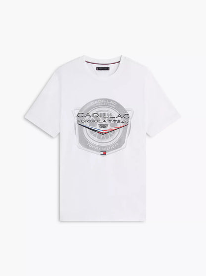 Cadillac F1 Team x Tommy Hilfiger Men's Tyre Graphic T-shirt Black 2026 - Fanwear
