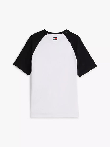 Cadillac F1 Team x Tommy Hilfiger Men's Script Raglan T-shirt Bright White 2026 - Fanwear