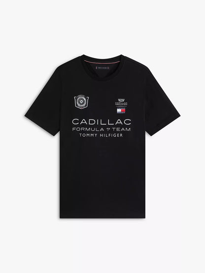Cadillac F1 Team x Tommy Hilfiger Men's Racing Graphic T-shirt Black Beauty 2026 - Fanwear