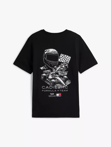 Cadillac F1 Team x Tommy Hilfiger Men's Racing Graphic T-shirt Black Beauty 2026 - Fanwear