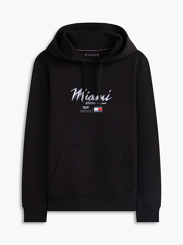 Cadillac F1 Team x Tommy Hilfiger Men's Miami Graphic Hoodie Team Black 2026 - RP Teamwear