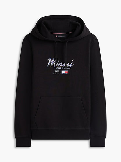 Cadillac F1 Team x Tommy Hilfiger Men's Miami Graphic Hoodie Team Black 2026 - RP Teamwear