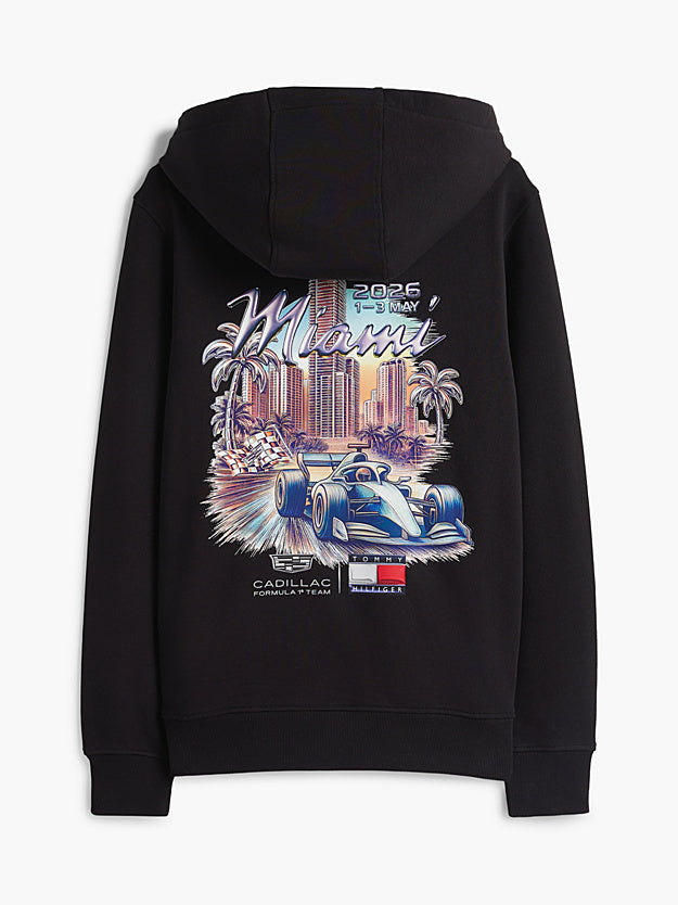 Cadillac F1 Team x Tommy Hilfiger Men's Miami Graphic Hoodie Team Black 2026 - RP Teamwear