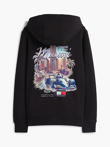 Cadillac F1 Team x Tommy Hilfiger Men's Miami Graphic Hoodie Team Black 2026 - RP Teamwear