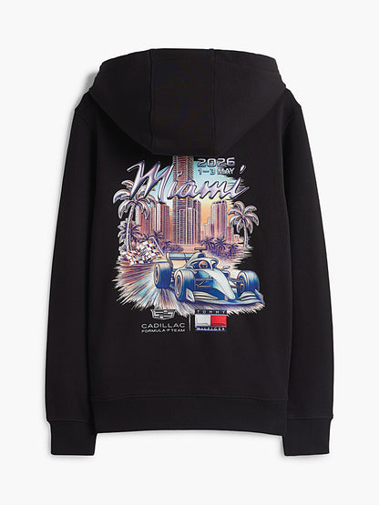 Cadillac F1 Team x Tommy Hilfiger Men's Miami Graphic Hoodie Team Black 2026 - RP Teamwear