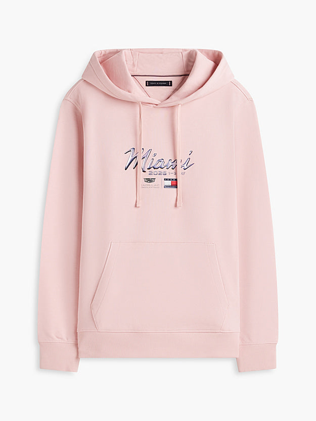Cadillac F1 Team x Tommy Hilfiger Men's Miami Graphic Hoodie Team Pink 2026 - RP Teamwear