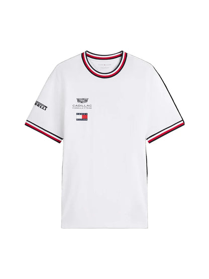 Cadillac F1 Team x Tommy Hilfiger Men's Logo T-Shirt Bright White 2026 - Fanwear