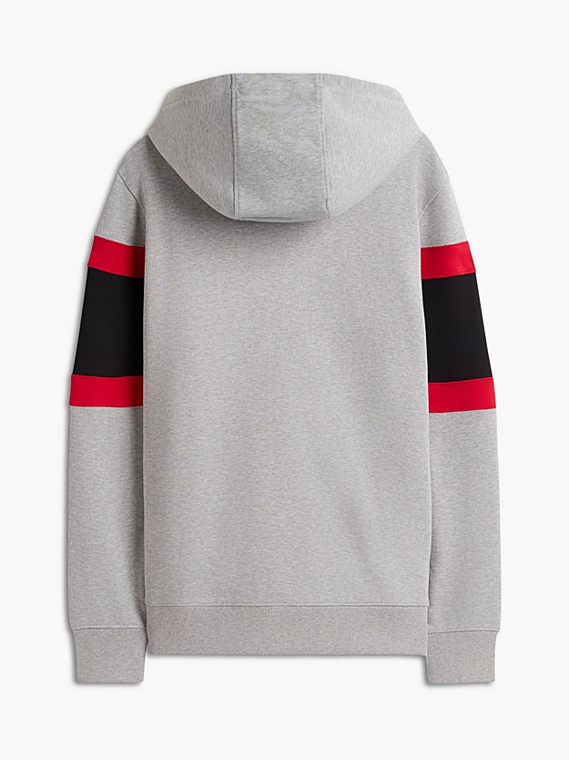 Cadillac F1 Team x Tommy Hilfiger Men's Panelled Scripd Hoodie Grey 2026 - Fanwear