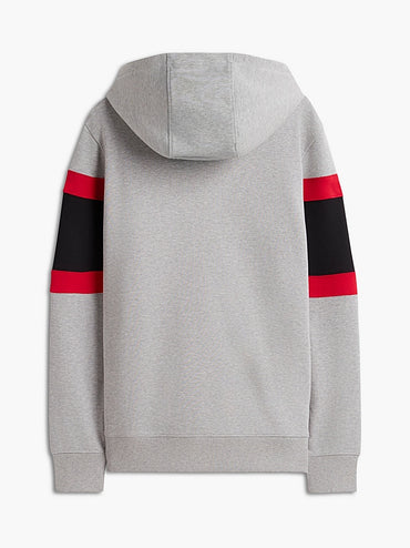 Cadillac F1 Team x Tommy Hilfiger Men's Panelled Scripd Hoodie Grey 2026 - Fanwear