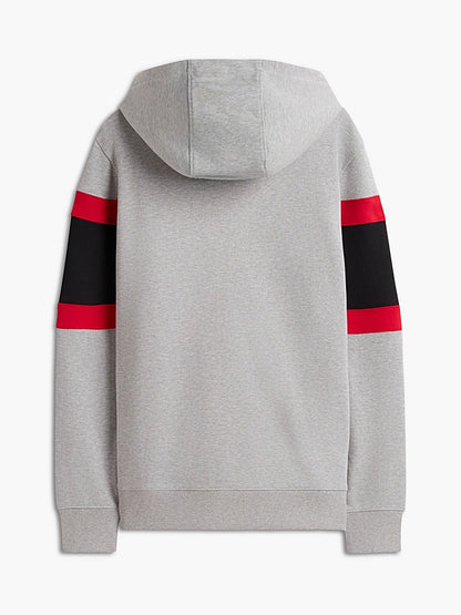 Cadillac F1 Team x Tommy Hilfiger Men's Panelled Scripd Hoodie Grey 2026 - Fanwear