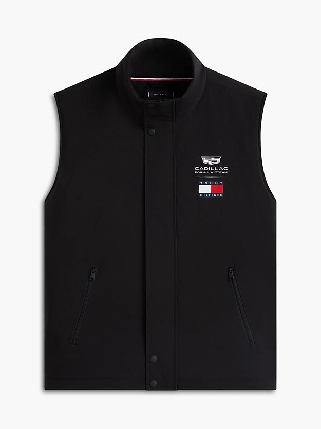 Cadillac F1 Team x Tommy Hilfiger Men's Logo Gilet Black 2026 - RP Teamwear