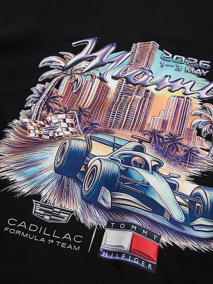 Cadillac Men's Miami Graphic T-shirt Black 2026 - Fanwear
