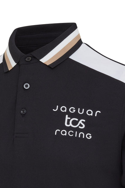 Jaguar Formula E Men's Sleeve Polo Shirt Black 2025-RP Teamwear
