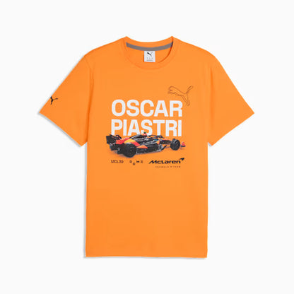 Mclaren Men's Oscar Piastri T-Shirt Papaya 2026 - Fanwear