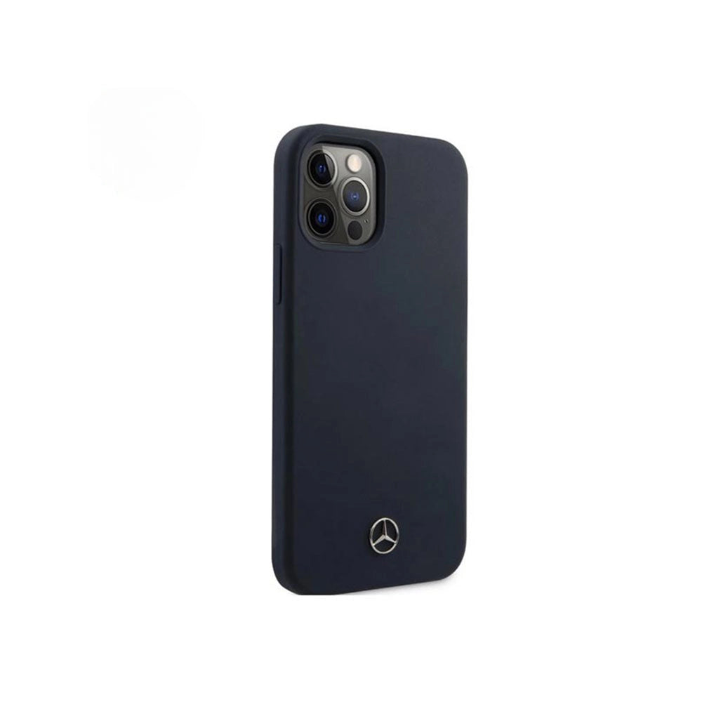 Mercedes iPhone 12 / iPhone 12 Pro Silicone Case - Navy