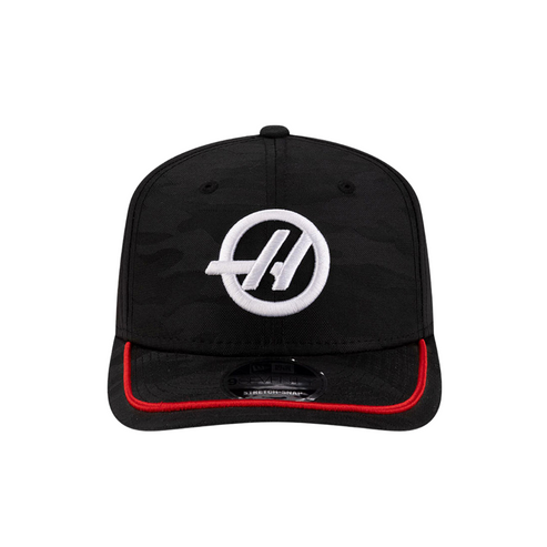 Haas F1 Camo Stretch Snap Black Sca Cap 2025-Fanwear