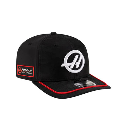 Haas F1 Camo Stretch Snap Black Sca Cap 2025-Fanwear