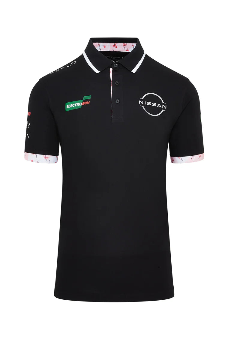 Nissan Formula E Men's Polo Black 2025-RP Teamwear